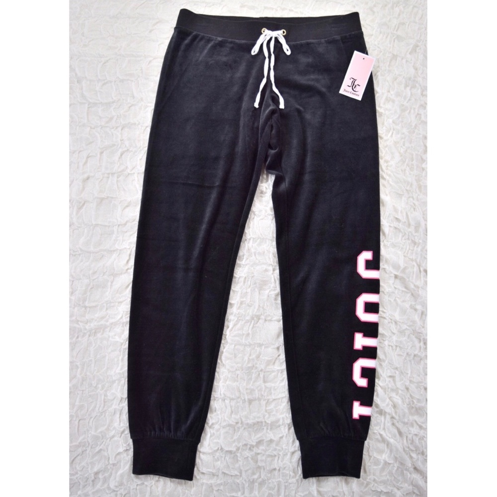 NWT Juicy Couture Velour Black Zuma Jogger Pant